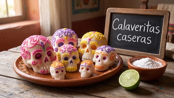 Calaveritas de azúcar hechas en casa: la receta de 4 ingredientes que puedes hacer hoy mismo