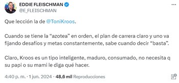 Eddie Fleischman y su tuit