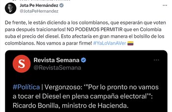 Críticas al ministro de Hacienda