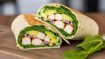 Cinco recetas de wraps saludables y fáciles para cualquier comida del día
