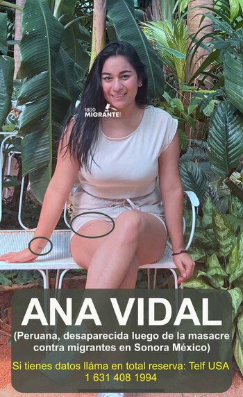 Una migrante peruana está desaparecida