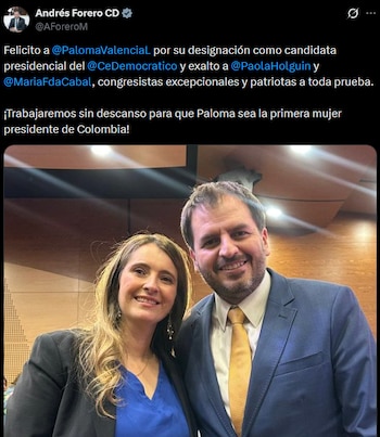 Andrés Forero manifestó su respaldo