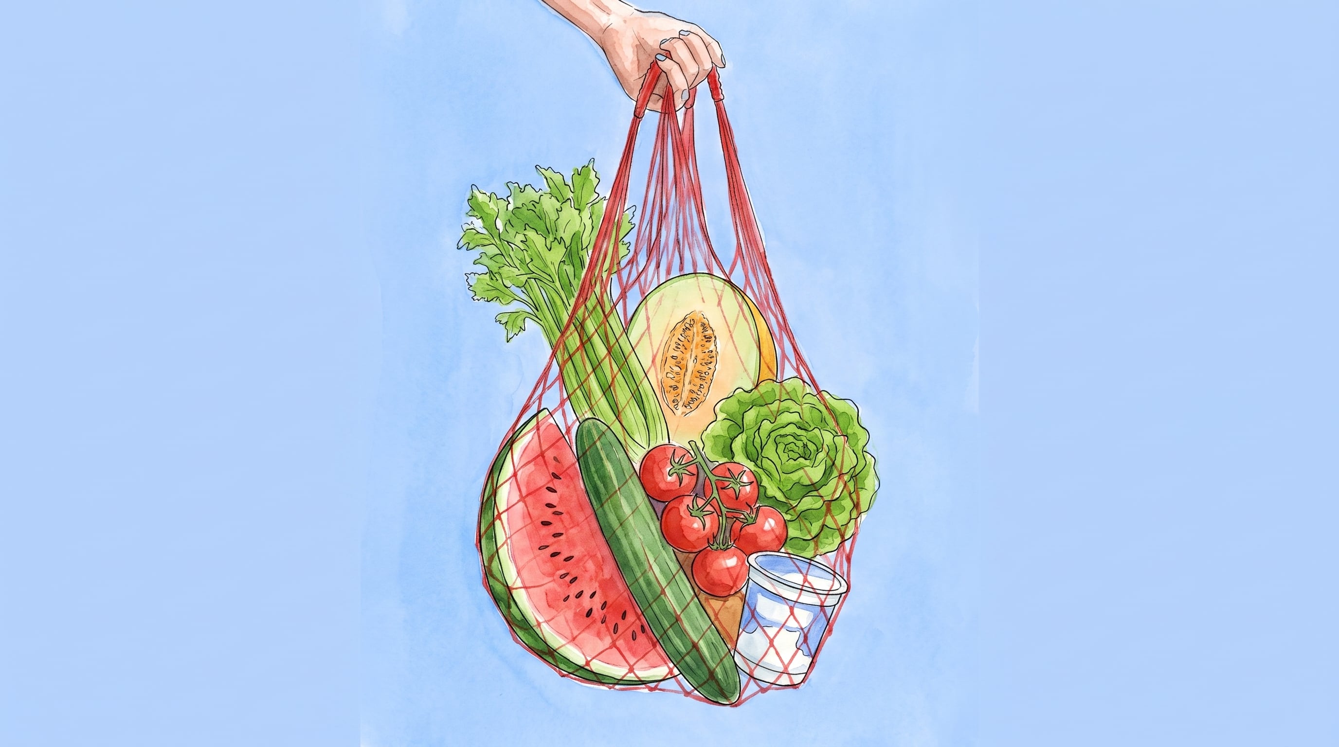La hidratación diaria se sostiene con agua y también con alimentos ricos en líquido. (Imagen Ilustrativa Infobae)