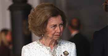 La reina Sofía, en una