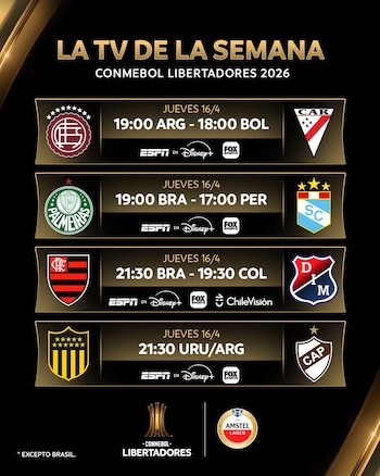 Canal TV del Sporting Cristal vs Palmeiras por Copa Libertadores 2026. - créditos: Conmebol