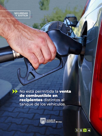 La medida preventiva pretende evitar el uso indebido de combustibles y frenar posibles actos vandálicos durante la jornada electoral - crédito @SeguridadCali/ X