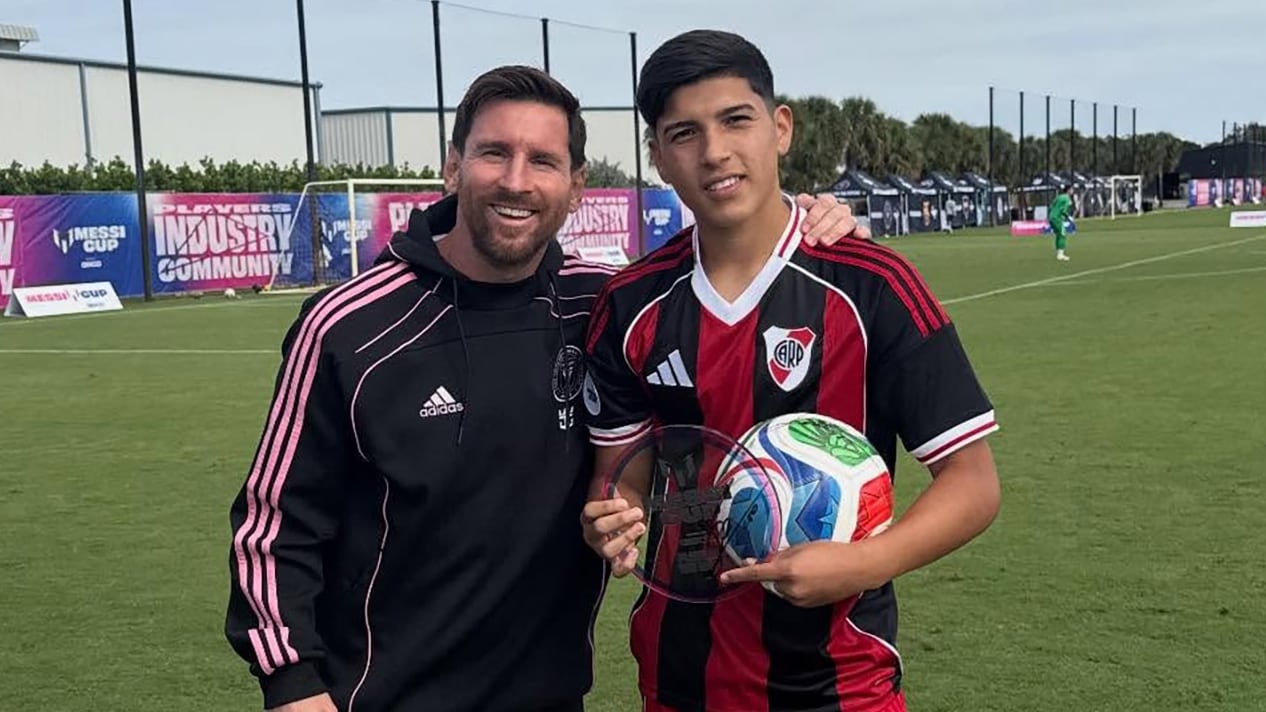 Bruno Cabral, la joya de River Plate que brilló en la Messi Cup: sus impactantes números y los poderosos que lo tienen en la mira