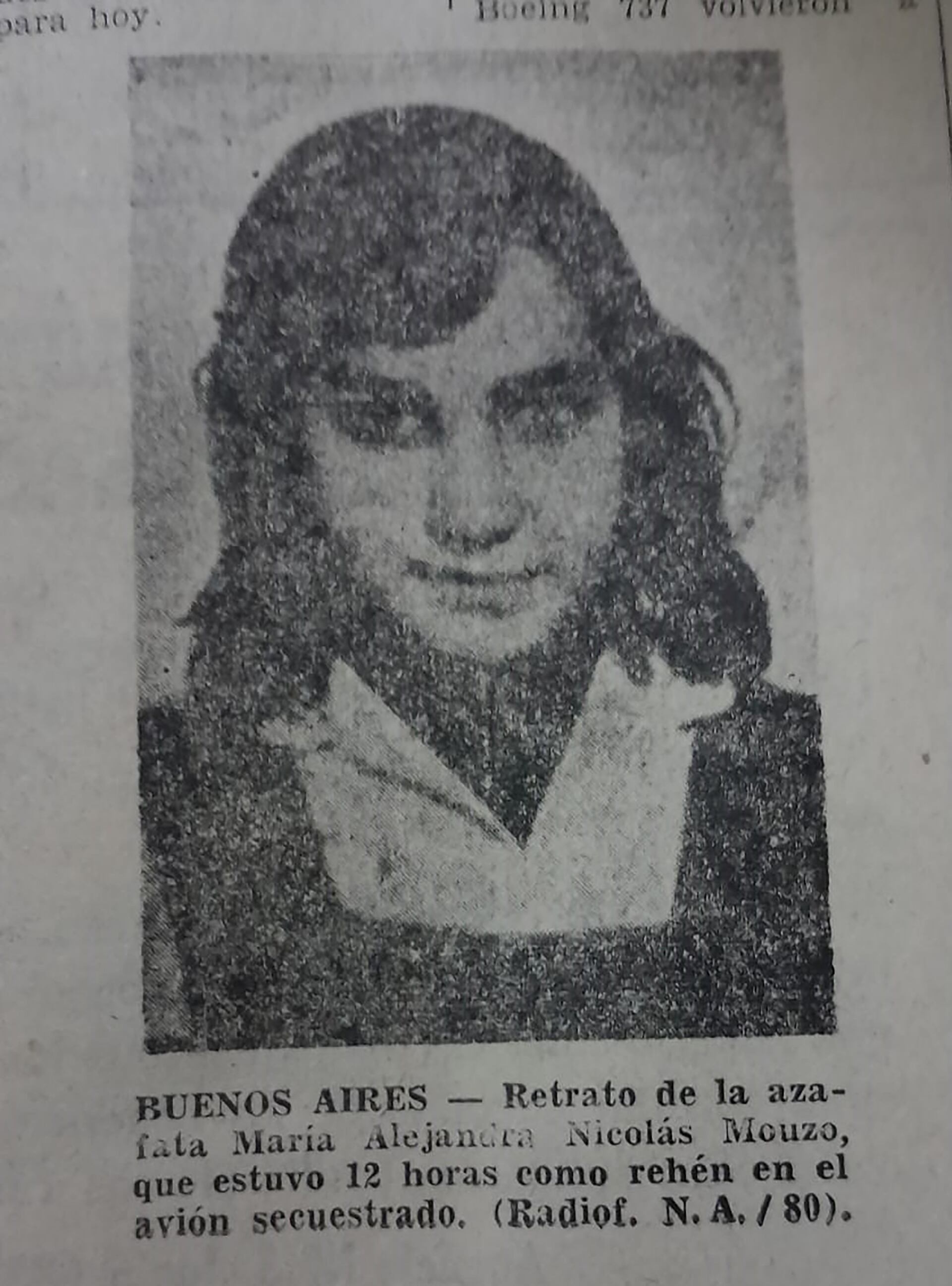 La azafata que fue tomada como rehén (NA)