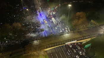 Recibimiento Selección Argentina - Ezeiza - Predio AFA - Drone