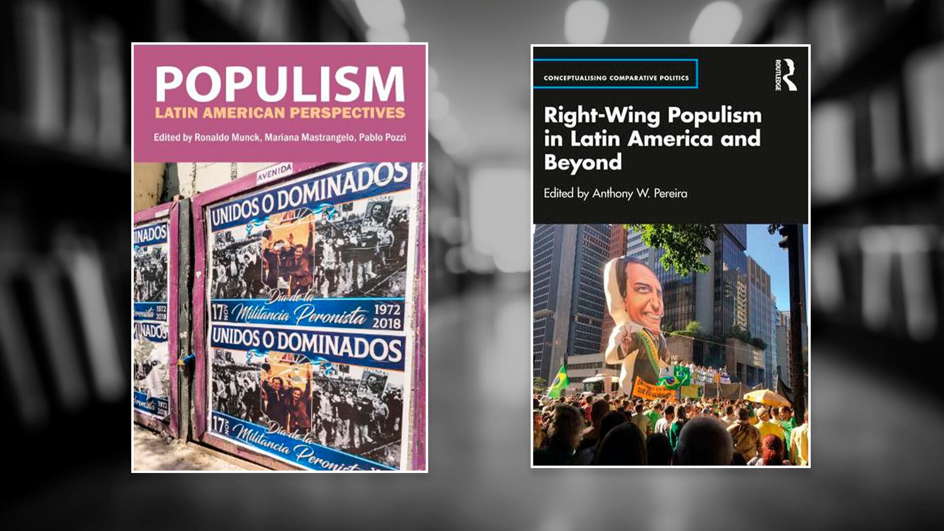 Dos libros sobre populismo, de izquierda y de derecha, de editoriales académicas