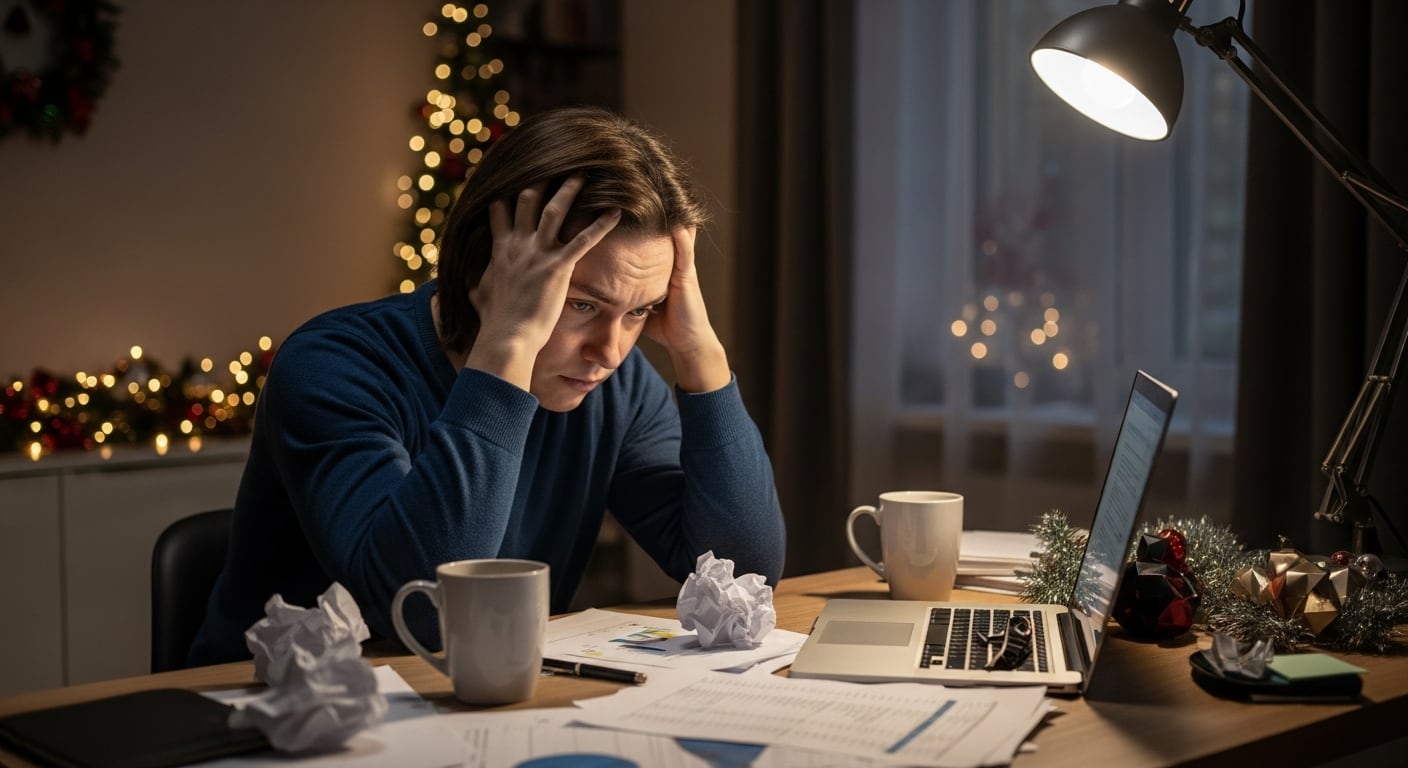 El fenómeno del fin de año se caracteriza por un incremento de exigencia emocional y balances personales que elevan el estrés en buena parte de la población, con un mes de diciembre señalado por expertos como periodo de alta demanda cotidiana y presión emocional acumulada(Imagen Ilustrativa Infobae)