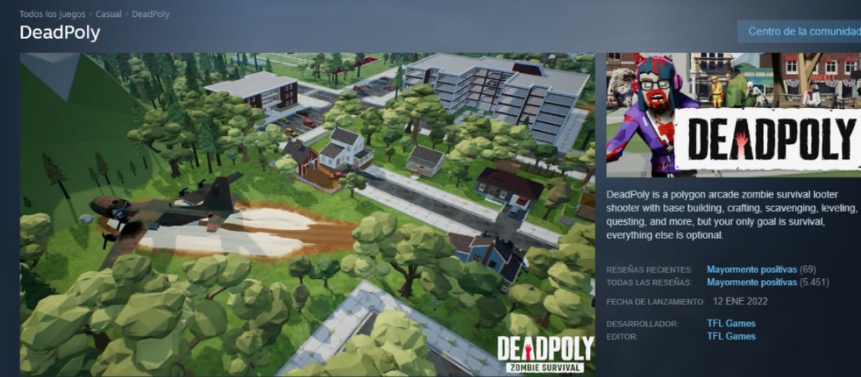 DeadPoly estará disponible para jugar gratis hasta el 26 de octubre de 2026. (Steam)