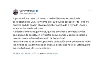 Con esta publicación, el director