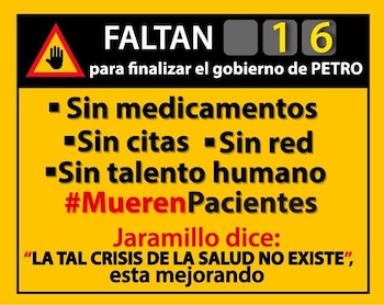 Las organizaciones piden atención inmediata al sector salud - crédito Pacientes Colombia / X
