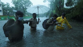 Un ciclón llega a la