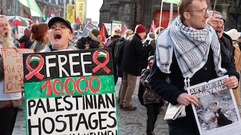 Una protesta en apoyo a