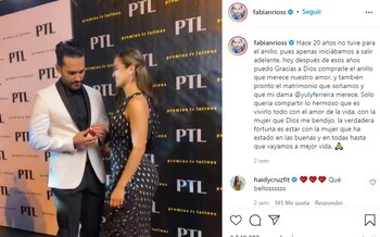 Post en Instagram de Fabián
