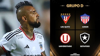 Arturo Vidal calificó a Universitario como un buen rival en plena transmisión del sorteo de la Copa Libertadores 2024.