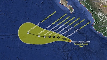 Huracán “Blas” se degradó a