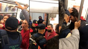 Policías fueron captados en un