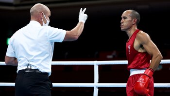 El boxeador cayó en su