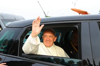 Cuando llegó a Perú, el Papa Francisco recorrió calles de Lima rumbo a Nunciatura Apostólica. (Foto: ANDINA/Prensa Presidencia)
