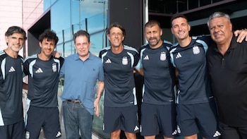 La visita de una estrella de la música que sorprendió a la selección argentina en Miami: “Soñamos despiertos”