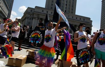 Manifestación de la comunidad LGBTQ