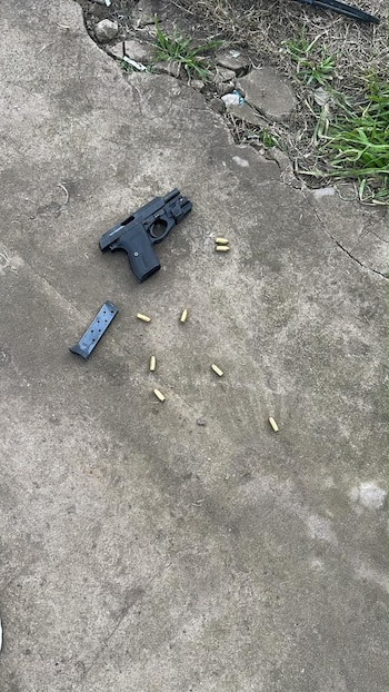 El arma secuestrada (Foto: Policía bonaerense)