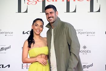 Melendi y Julia Nakamatsu asisten a la entrega de los le Gourmet Awards 2024. (Francisco Guerra / Europa Press)
