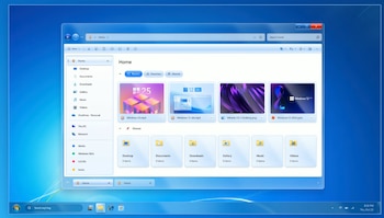 Concepto de Windows 7 en pleno 2026.