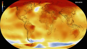 La temperatura sigue subiendo cada año y la Tierra se calienta cada vez más, año tras año
