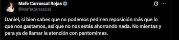 María Fernanda Carrascal cuestionó las
