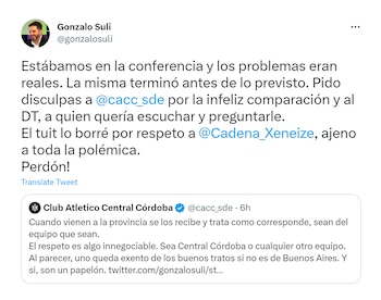 La respuesta de Central Córdoba