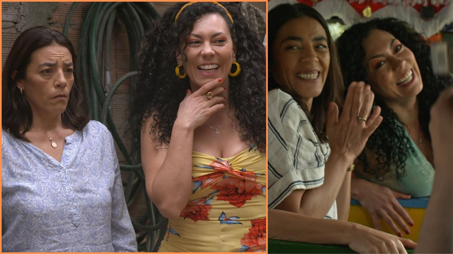 Andrea Guzmán y Sandra Reyes compartieron set en varias producciones como