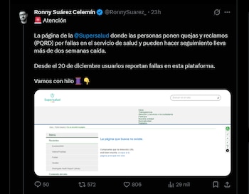El colapso digital de Supersalud