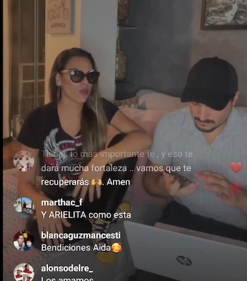 Aída Martínez reapareció en una