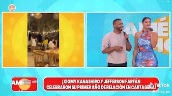 Xiomy Kanashiro y Jefferson Farfán