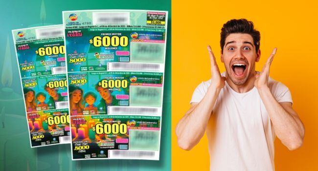 Billetes de la Lotería de Cundinamarca, protagonistas en sorteos que han entregado millonarios reconocimientos en varias ciudades - crédito Lotería de Cundinamarca y Freepik