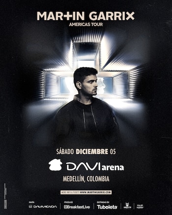 El show de Martin Garrix en Medellín se realizará en Daviarena, nuevo recinto con capacidad para 17.200 personas en Sabaneta - crédito cortesía Breakfast Live