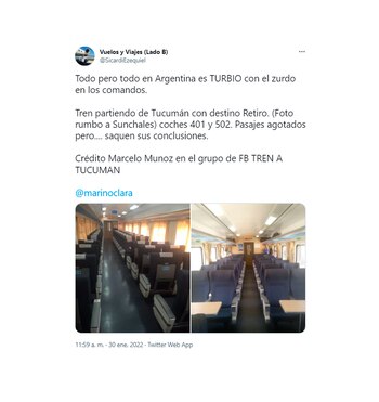 Un usuario denunció que hay