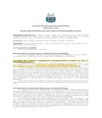 La orden del Comité Ejecutivo