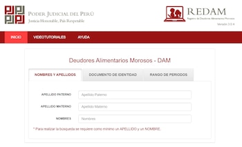 Registro de Deudores Alimentarios Morosos