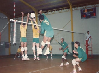 El equipo de vóley Vamos