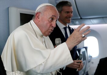 El papa Francisco conversó con
