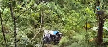 La Alcaldía de Santa Elena del Opón informó que el accidente involucró una ambulancia de la E.S.E. Centro de Salud Jaime Michell - crédito Captura video Alcaldía
