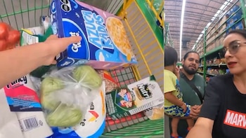 Familia hace despensa con sólo