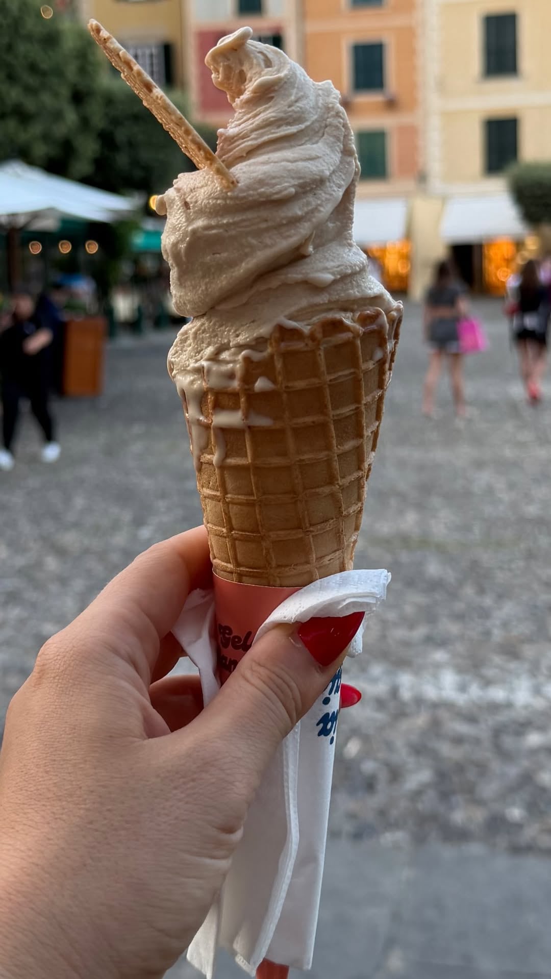 Por su parte, Wanda fue a lo seguro y apostó por un gelatto
