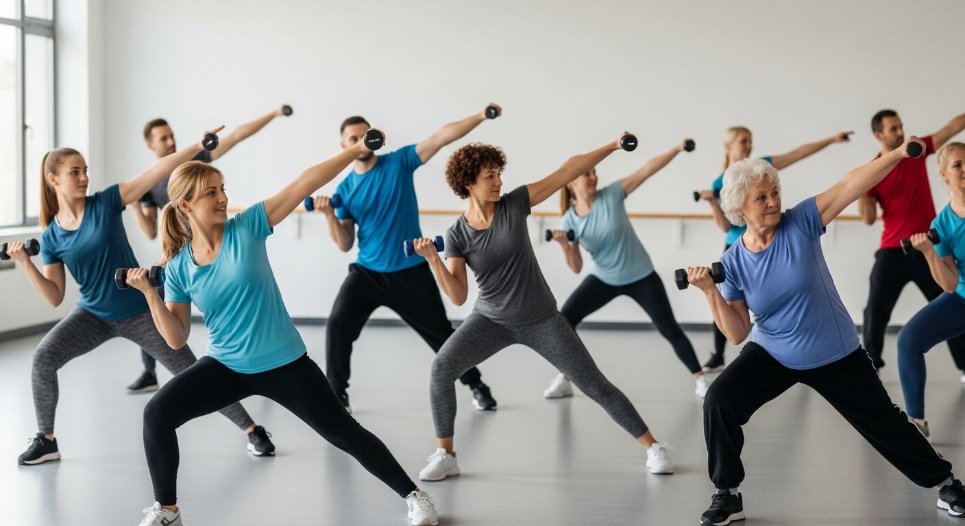 La progresión gradual en ejercicios con pesas ligeras mejora la estabilidad y el control del movimiento corporal. (Imagen Ilustrativa Infobae)