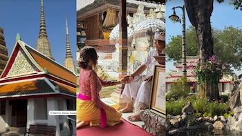 Templos, tuk-tuks y sabores exóticos: así es el viaje espiritual de Charlotte Caniggia a Bangkok